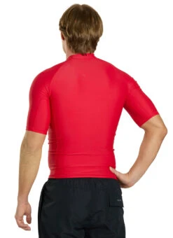Sporti Guard Men's S/S Sport Fit Rash Guard -Swimming Equipment Shop 8677928796328 red 3a