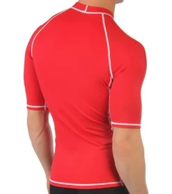 Sporti Guard Men's S/S Sport Fit Rash Guard -Swimming Equipment Shop 8677928796328 redred 3a