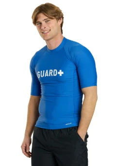 Sporti Guard Men's S/S Sport Fit Rash Guard -Swimming Equipment Shop 8677928796328 royalblue 4a