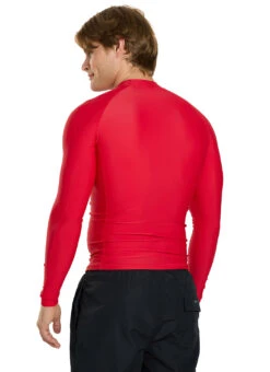 Sporti Guard Men's L/S Sport Fit Rash Guard 25 Sporti Guard Men's L/S Sport Fit Rash Guard -Swimming Equipment Shop 8678555517096 red 3a