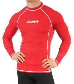 Sporti Guard Men's L/S Sport Fit Rash Guard 35 Sporti Guard Men's L/S Sport Fit Rash Guard -Swimming Equipment Shop 8678555517096 redred 2a