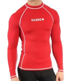 Sporti Guard Men's L/S Sport Fit Rash Guard 36 Sporti Guard Men's L/S Sport Fit Rash Guard -Swimming Equipment Shop 8678555517096 redred 3a