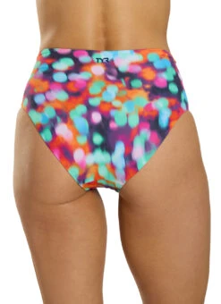 TYR Women's Daystar Arielle High Waist Bikini Bottom -Swimming Equipment Shop 8681327755432 prismatic 3a
