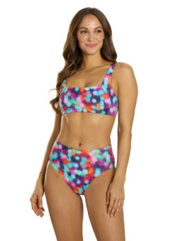 TYR Women's Daystar Arielle High Waist Bikini Bottom -Swimming Equipment Shop 8681327755432 prismatic 4a