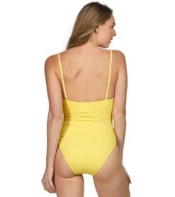 Anne Cole Live In Color Vintage Lingerie One Piece Swimsuit -Swimming Equipment Shop 8682440032424 lemon 3a