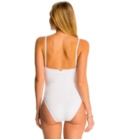Anne Cole Live In Color Vintage Lingerie One Piece Swimsuit -Swimming Equipment Shop 8682440032424 white 3a