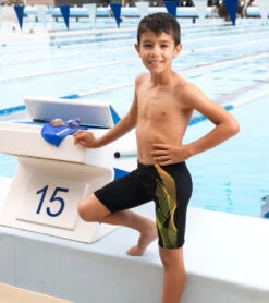 Arena Boys' Sea Water Jammer Swimsuit (Little Kid, Big Kid) -Swimming Equipment Shop 8713316040872 black 7a