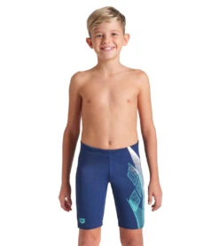 Arena Boys' Sea Water Jammer Swimsuit (Little Kid, Big Kid) -Swimming Equipment Shop 8713316040872 navy