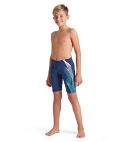 Arena Boys' Sea Water Jammer Swimsuit (Little Kid, Big Kid) -Swimming Equipment Shop 8713316040872 navy 3a
