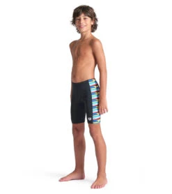 Arena Boys' Racing Stripe Jammer Swimsuit (Little Kid, Big Kid) 26 Arena Boys' Racing Stripe Jammer Swimsuit (Little Kid, Big Kid) -Swimming Equipment Shop 8713316073640 blackblackmulti 3a