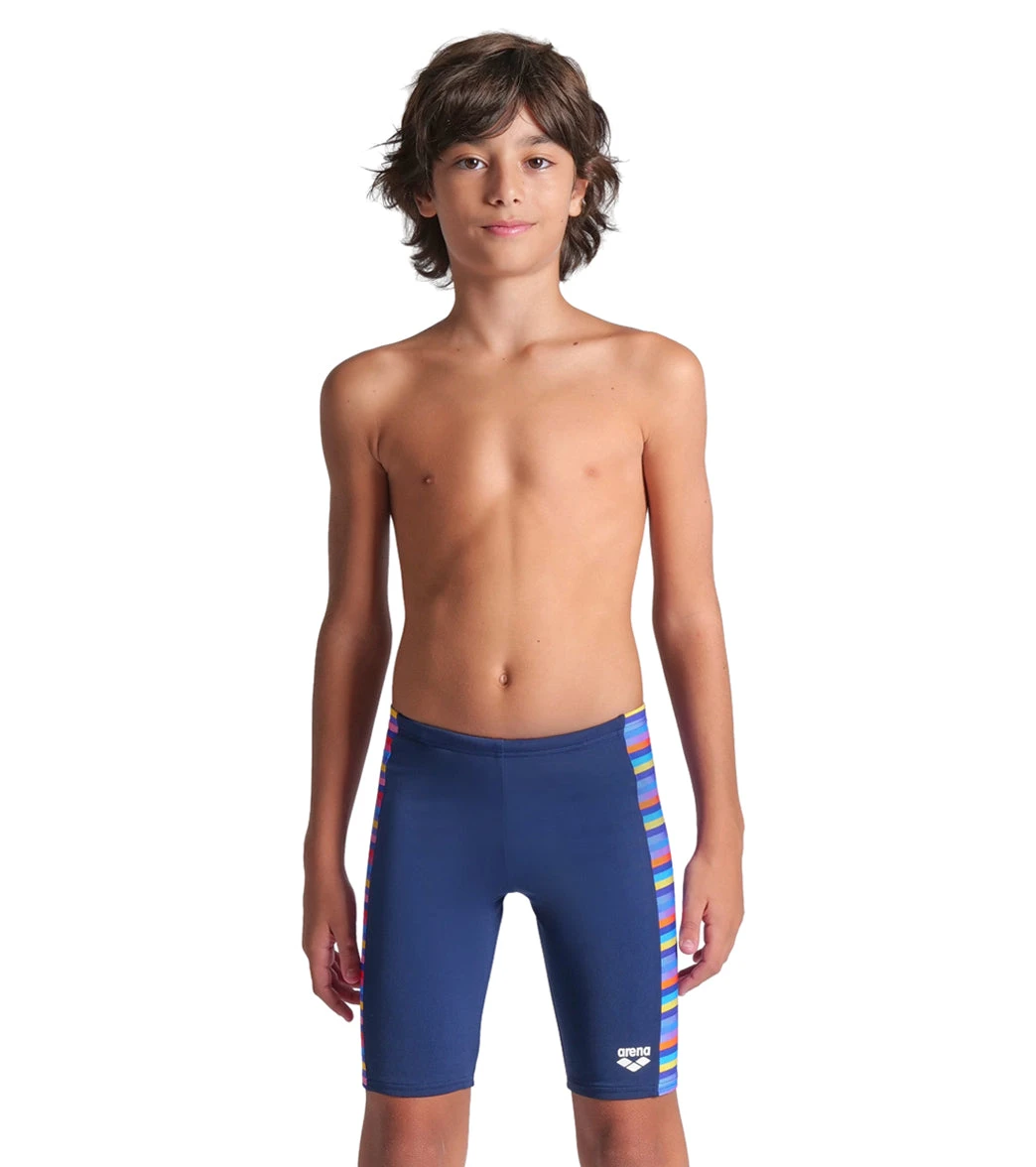 Arena Boys' Racing Stripe Jammer Swimsuit (Little Kid, Big Kid) 3 Arena Boys' Racing Stripe Jammer Swimsuit (Little Kid, Big Kid)