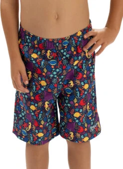 Dolfin Boys' Little Fish Print Swim Trunks (Toddler, Little Kid) -Swimming Equipment Shop 8713452093608 2t