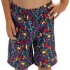 Dolfin Boys' Little Fish Print Swim Trunks (Toddler, Little Kid)