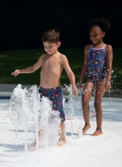 Dolfin Boys' Little Fish Print Swim Trunks (Toddler, Little Kid) -Swimming Equipment Shop 8713452093608 littlefish 6a