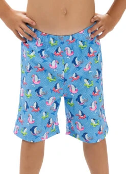 Dolfin Boys' Fin Floats Print Swim Trunks (Toddler, Little Kid) -Swimming Equipment Shop 8713452159144 2t