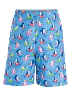 Dolfin Boys' Fin Floats Print Swim Trunks (Toddler, Little Kid) -Swimming Equipment Shop 8713452159144 finfloats 3a