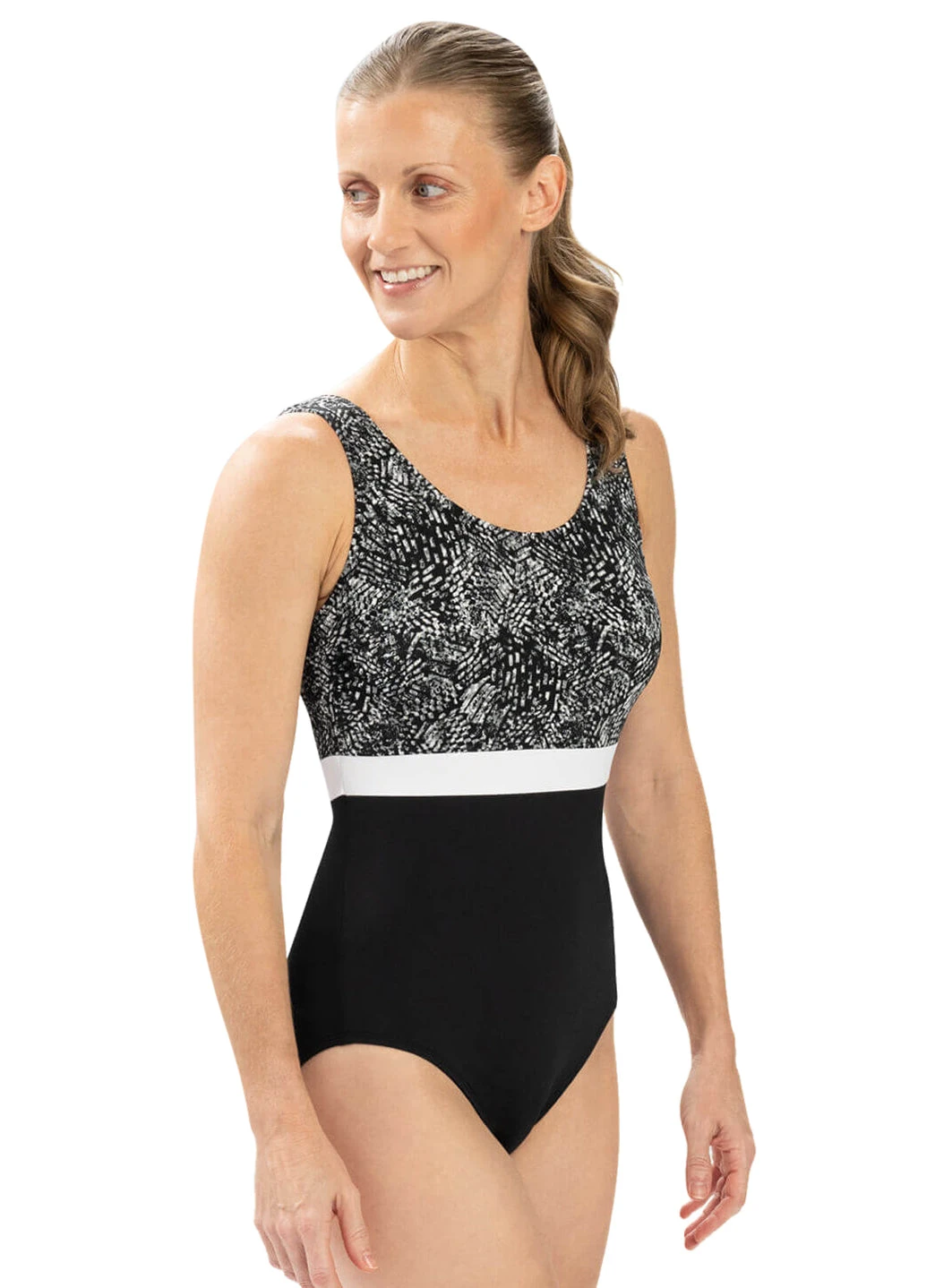 Dolfin Women's Aquashape Print Moderate Scoop Back One Piece Swimsuit 6 Dolfin Women's Aquashape Print Moderate Scoop Back One Piece Swimsuit - Image 4