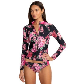 Johnny Was Women's Blum Long Sleeve Surf Shirt 12 Johnny Was Women's Blum Long Sleeve Surf Shirt -Swimming Equipment Shop 8719770714280 blum 4a