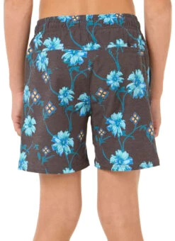 Rip Curl Boys' Surf Revival Floral Volley Shorts (Big Kid) -Swimming Equipment Shop 8721725358248 black 3a