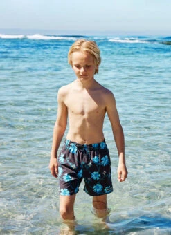 Rip Curl Boys' Surf Revival Floral Volley Shorts (Big Kid) -Swimming Equipment Shop 8721725358248 black 6a