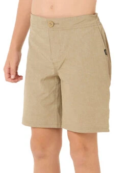 Rip Curl Boys' Boardwalk Phase Hybrid Walk Shorts (Big Kid) -Swimming Equipment Shop 8721732665512 khaki 2a