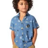 Rip Curl Boy's Grom Energy Short Sleeve Button Down Shirt (Toddler, Little Kid) 2 Rip Curl Boy's Grom Energy Short Sleeve Button Down Shirt (Toddler, Little Kid) -Swimming Equipment Shop 8721732829352 2t
