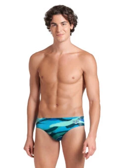 Arena Men's Green Water Brief Swimsuit