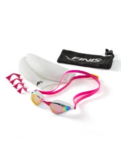 FINIS Mach 1 Mirrored Racing Goggle -Swimming Equipment Shop 8818307039400 pinkopal 2a