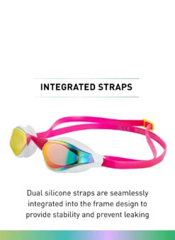 FINIS Mach 1 Mirrored Racing Goggle -Swimming Equipment Shop 8818307039400 pinkopal 5a