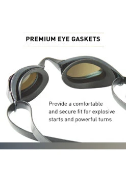 FINIS Mach 1 Mirrored Racing Goggle -Swimming Equipment Shop 8818307039400 titanium 4a