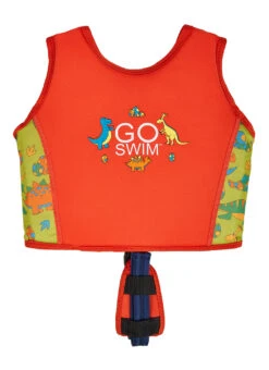 Konfidence Go Swim By Konfidence Fixed Buoyancy Swim Vest (Toddler, Little Kid) -Swimming Equipment Shop 8836425416872 daringdinosgreenorange 3a
