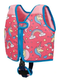 Konfidence Go Swim By Konfidence Fixed Buoyancy Swim Vest (Toddler, Little Kid) -Swimming Equipment Shop 8836425416872 magicalunicornspink 2a