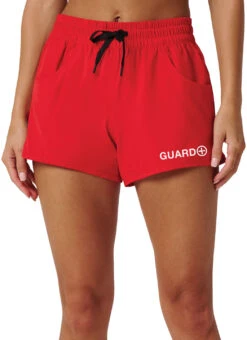 Watermen Women's Guard Aloha Short -Swimming Equipment Shop 8852112539816 red 1a
