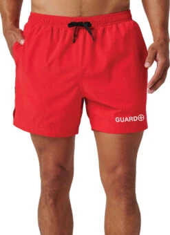 Watermen Men's Guard Performance Short -Swimming Equipment Shop 8852114833576 red 1a