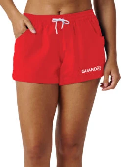 Watermen Women's Guard Super Girl Short -Swimming Equipment Shop 8852114997416 red 1a