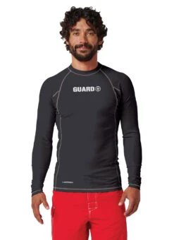 Watermen Unisex Classic Guard Long Sleeve Rash Guard 28 Watermen Unisex Classic Guard Long Sleeve Rash Guard -Swimming Equipment Shop 8852115161256 black