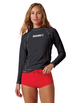 Watermen Unisex Classic Guard Long Sleeve Rash Guard 31 Watermen Unisex Classic Guard Long Sleeve Rash Guard -Swimming Equipment Shop 8852115161256 black 3a
