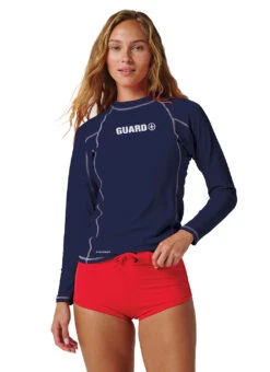 Watermen Unisex Classic Guard Long Sleeve Rash Guard 37 Watermen Unisex Classic Guard Long Sleeve Rash Guard -Swimming Equipment Shop 8852115161256 navy 3a