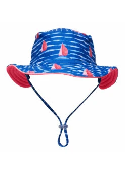 Snapper Rock Kids' Sailboat Rock Reversible Bucket Hat -Swimming Equipment Shop 8857717014696 navy 3a