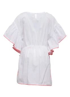 Snapper Rock Girls' Spring Fling Cover Up Dress (Toddler, Little Kid, Big Kid) -Swimming Equipment Shop 8857717342376 white 2a