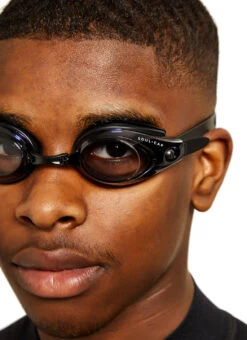 SOUL CAP Kids' Hajos Dark Goggle -Swimming Equipment Shop 8872115142824 black 3a