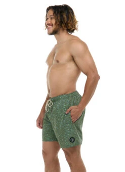 Eidon Men's 17"Tiny Sea Volley Swim Trunks -Swimming Equipment Shop 8877424017576 armygreen 2a