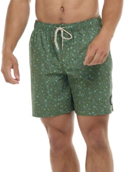 Eidon Men's 17"Tiny Sea Volley Swim Trunks -Swimming Equipment Shop 8877424017576 armygreen 5a