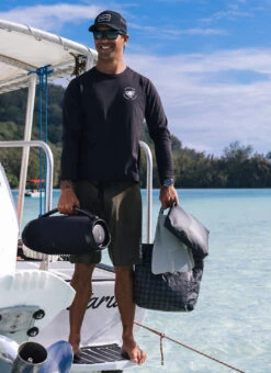 ALOHA Fin Mid Swim Pouch -Swimming Equipment Shop 8930200584360 charcoalblack 3a